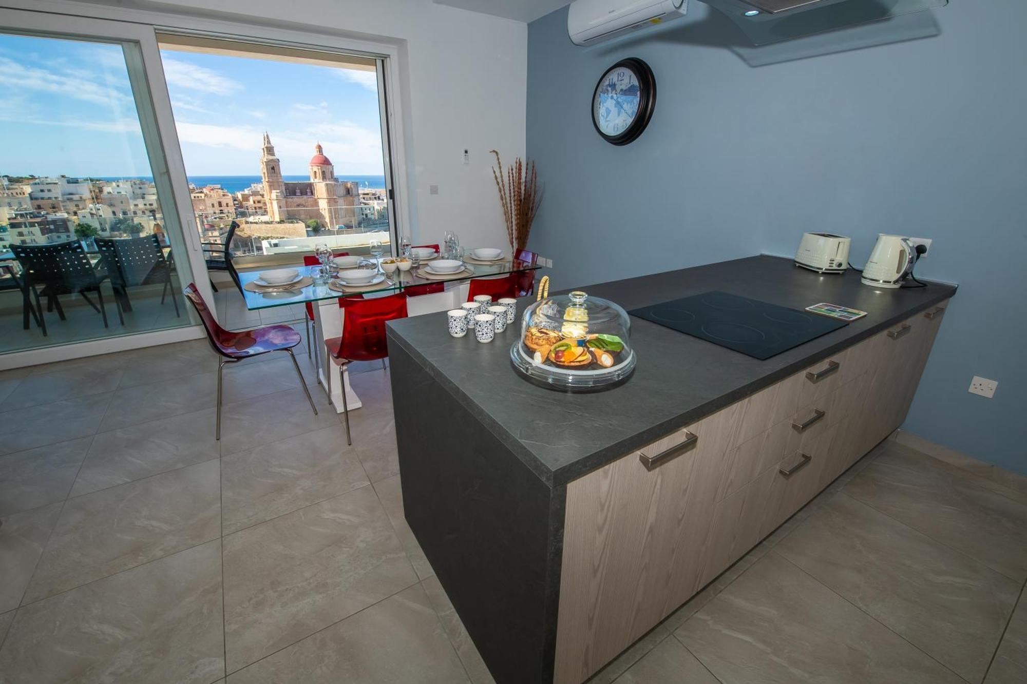 Clifftop Modern Apartment Mellieħa Екстериор снимка