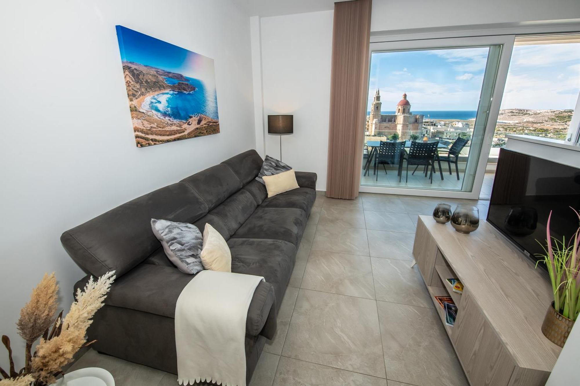 Clifftop Modern Apartment Mellieħa Екстериор снимка