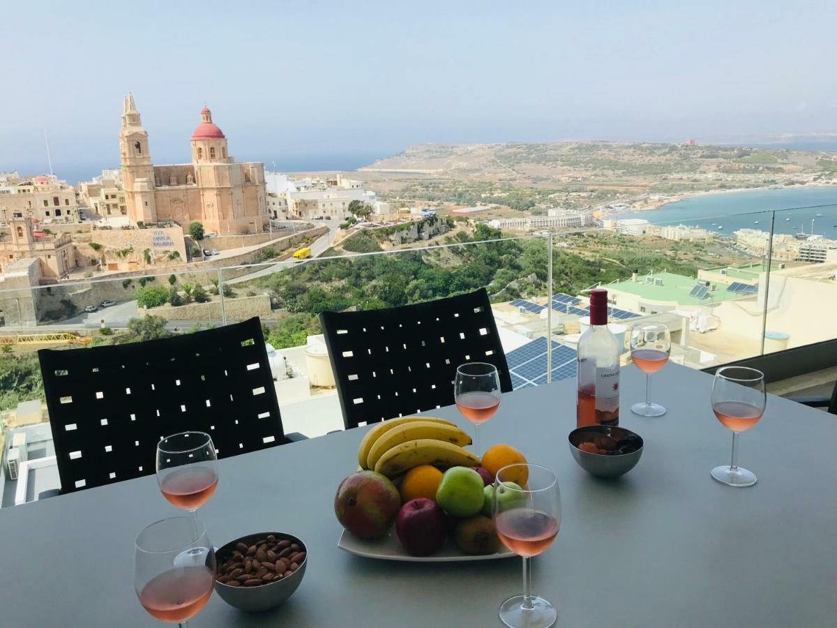 Clifftop Modern Apartment Mellieħa Екстериор снимка